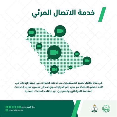 الجوازات السعودية On Twitter تتيح خدمة الاتصال المرئي لكافة