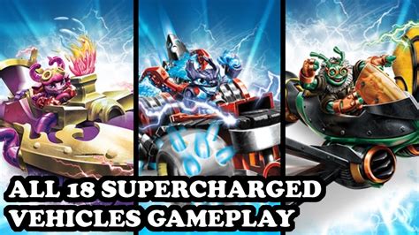 Skylanders Superchargers All 18 Supercharged Vehicles Gameplay