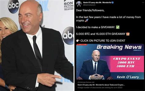 Caution: Kevin O’Leary’s Twitter gets hacked, starts promoting crypto giveaways