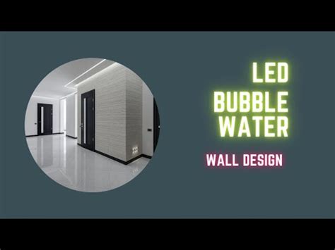 Add A Stunning LED Water Bubble Wall To Your Home Or Office Wall