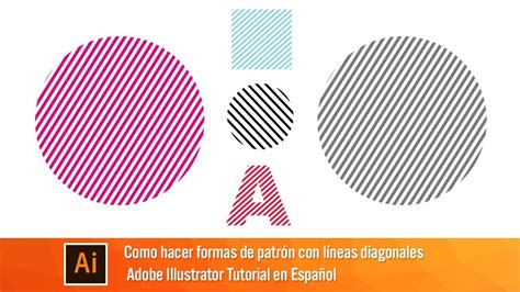 Como crear formas con líneas diagonales Illustrator YouTube