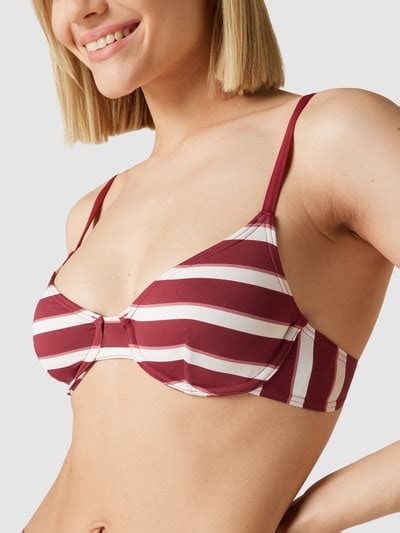 Esprit Bikini Mit Streifenmuster Modell Brela Bordeaux Online Kaufen