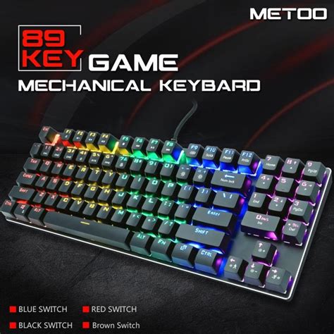 JEDEL KL89 Gaming Mechanical RGB Backlight Wired Keyboard Mega Zone