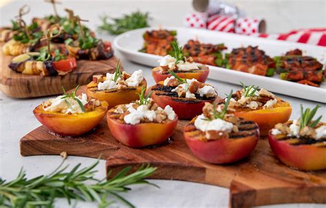 Grilled Peaches With Goat Cheese And Honey George Foreman Grills