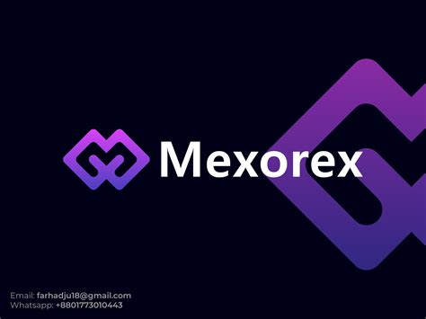 mx letter logo design  farhad hossain  dribbble