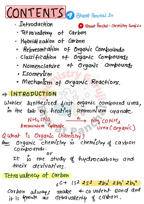 Solution Organic Chemistry Class Notes By Bharat Panchal Studypool