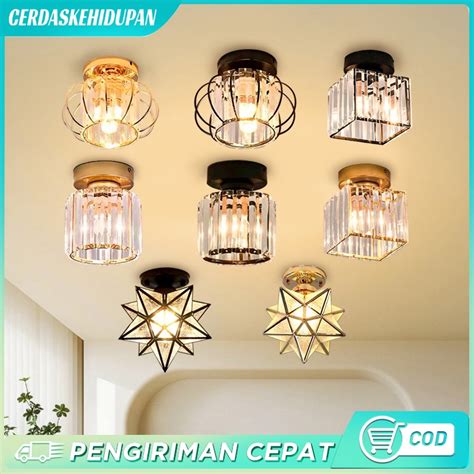 Jual Lampu Plafon Kristal Ceiling Minimalis Lampu Kristal Plafon Rumah