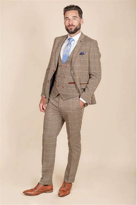 Ted Tan Tweed Check Piece Suit Tom Murphy S Formal And Menswear