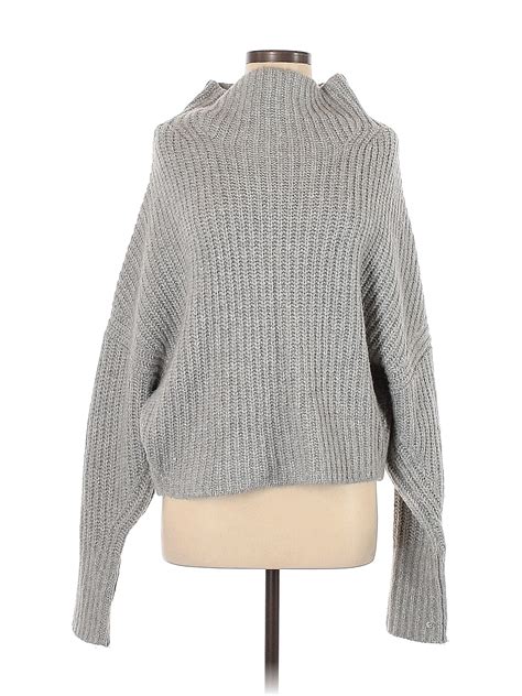 Maeve By Anthropologie Gray Pullover Sweater Size M Petite 71 Off