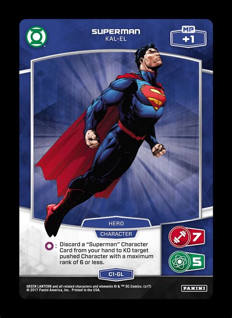 Superman Kal El Green Lantern MetaX TCG