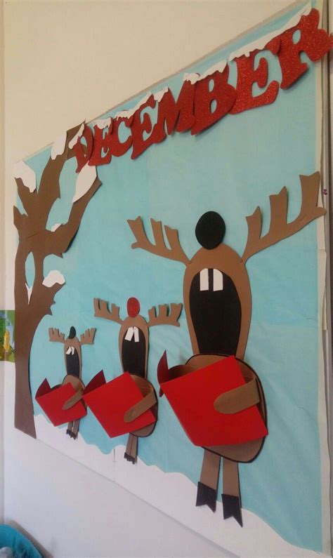 Bulletin board reindeer – Artofit