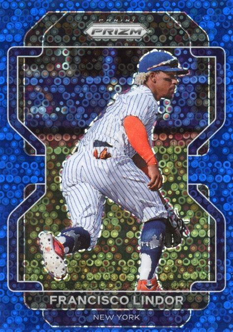 Francisco Lindor Panini Prizm Tier Ii Blue Disco