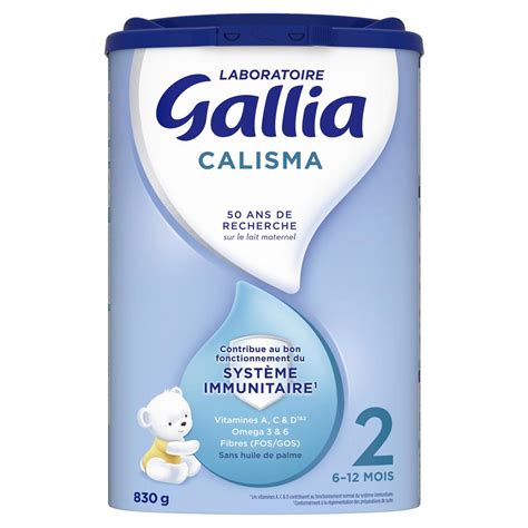 Acheter Gallia Lait bébé en poudre Calisma 2ème âge 6 12 mois 830g