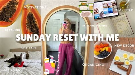 Sunday Reset Routine Cleaning Laundry Organizing Decluttering