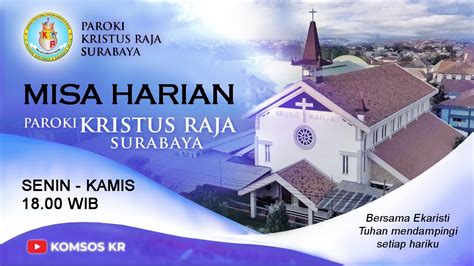 Misa Harian Selasa Februari Pk Wib Paroki Kristus