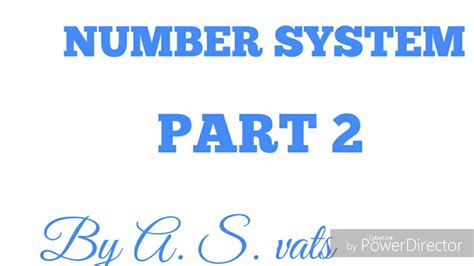 Number System Part 2 Youtube