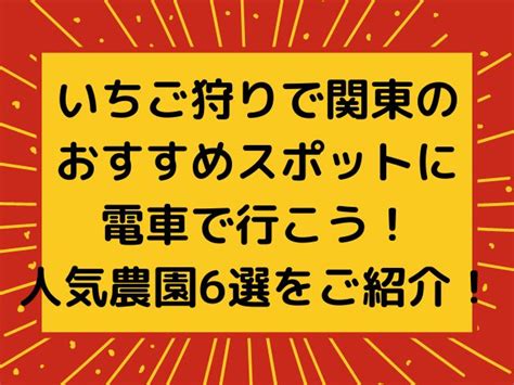 いちご狩りで関東のおすすめスポットに電車で行こう！人気農園6選をご紹介！ Noccoのブログ