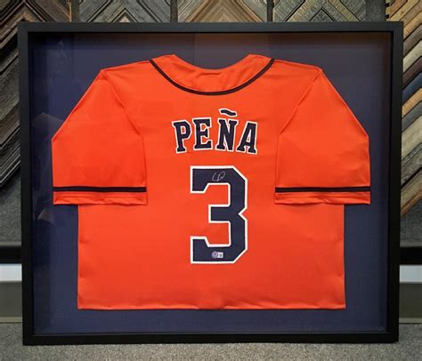 Mounted Pena Jersey | Fastframe Houston Picture Framing