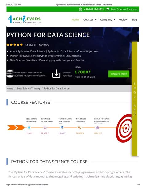 Ppt Top Python For Data Science Course 4achievers Powerpoint Presentation Id13039516