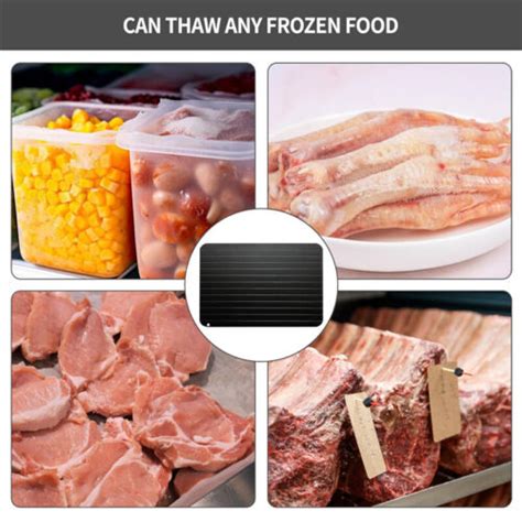 Defrosting Tray Fast Thaw Aluminium Meat Board Quick Defrost Frozen