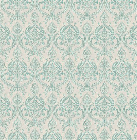 Damask Tiffany Blue Wallpaper