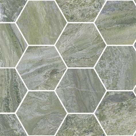 Green 4 Hex Polished Cancos Tile And Stone