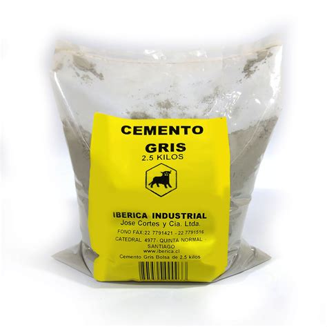 Cemento Gris 2 5 Kilos Iberica Especialistas En Tierras De Color Y