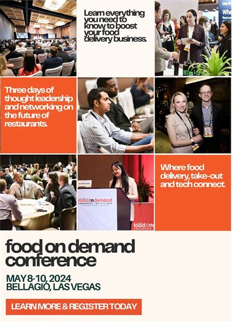 Where Food Delivery Take Out And Tech Connect Join Us At The Food On