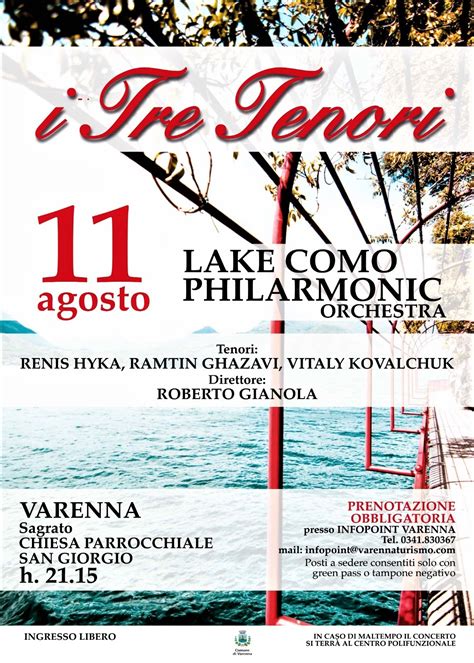 Claudio Bottagisi Tre Tenori E La Lake Como Philarmonic Orchestra In