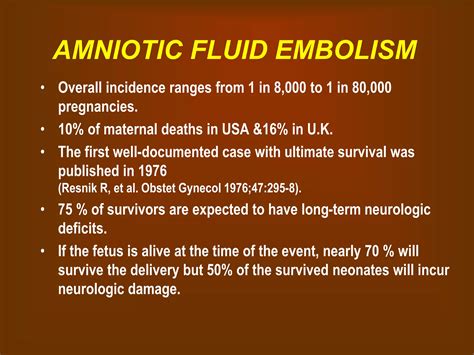 Amniotic fluid-embolism - Define, Sign, Symptoms, Etiology, Pathology