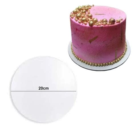 Cake Board 20cm Para Bolo Confeitaria Em MDF 3mm Tabuleiro Uno Lupel