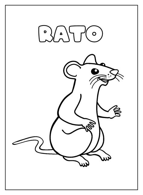 Desenhos De Rato Para Colorir Bora Colorir