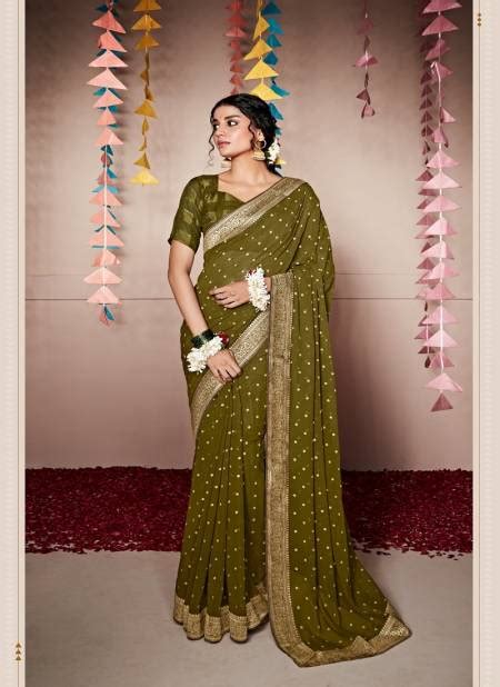 Nitya Vol Georgette Party Wear Sarees Catalog The Ethnic World