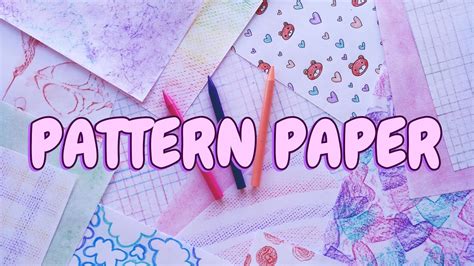 How To Make Pattern Papers At Home Easy Way Of Making Pattern Papers