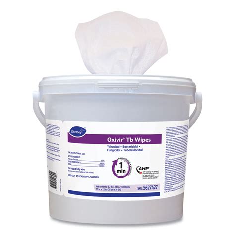 Diversey Oxivir TB Disinfectant Wipes 11 X 12 White 160 Bucket 4