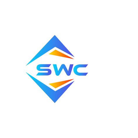 SWC abstract technology logo design on white background. SWC creative initials letter logo ...