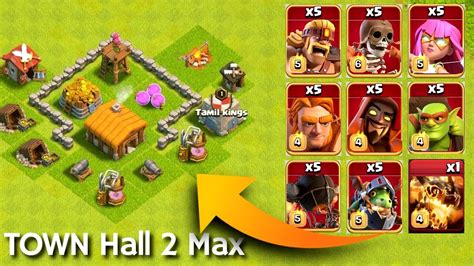 😱all Super Troops Vs Town Hall 2 Max Clash Of Clans Youtube