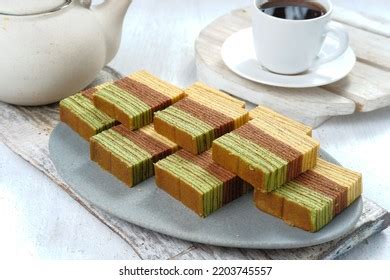 Indonesian Thousand Layer Cake Lapis Legit Stock Photo