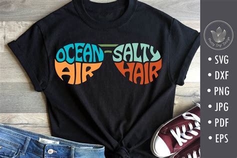 Ocean Air Salty Hair Svg Cut File Graphic By Prettydd Creative Fabrica