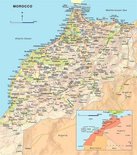 Mapa Mundi Mapa Do Marrocos