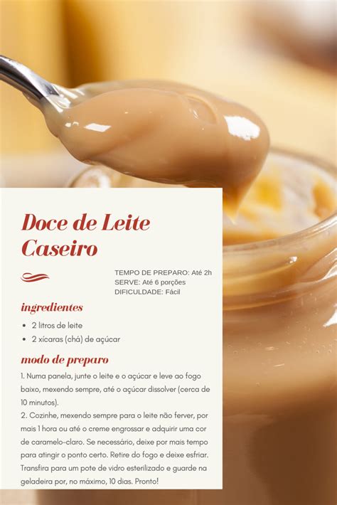 Doce De Leite Caseiro Receitas Receitas Divertidas Receitas