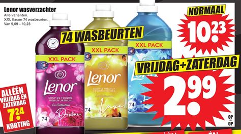 Lenor Wasverzachter Aanbieding Bij Dirk