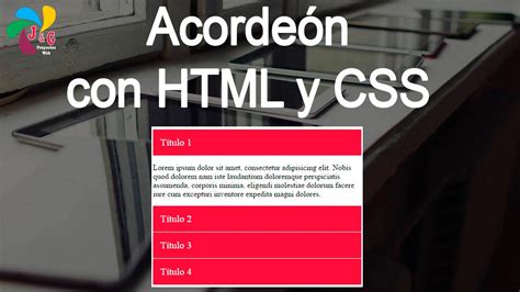 Acordeon Con Html Y Css YouTube