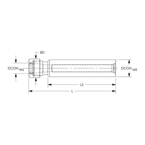 SS075 ER20 400 3 4 SHANK ER20 COLLET CHUCK 4 OAL ARCH Cutting Tools