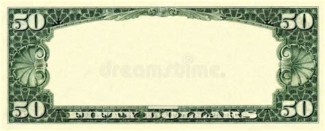 50 Dollar Bill Template