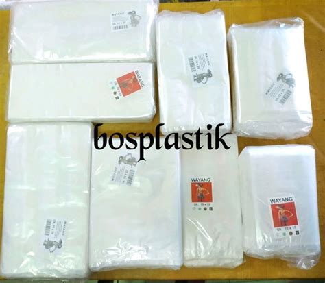 Jual Plastik PP Wayang Ukuran 10cm 15cm 1000 Gram Berbagai Ukuran Di