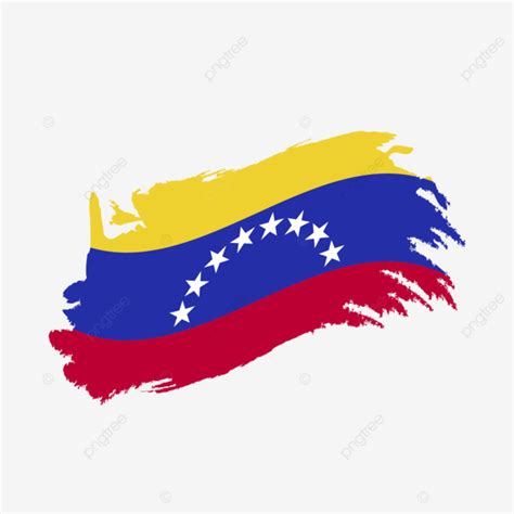 Bandera De Venezuela Con Im Genes Predise Adas De Trazo De Pincel Ondeando