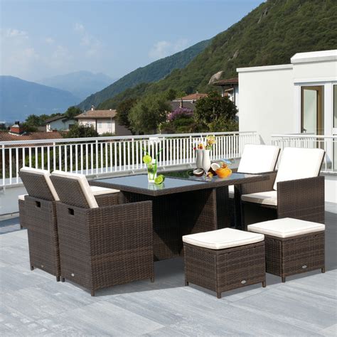 Outsunny Polyrattan Sitzgruppe Von Norma F R Ansehen