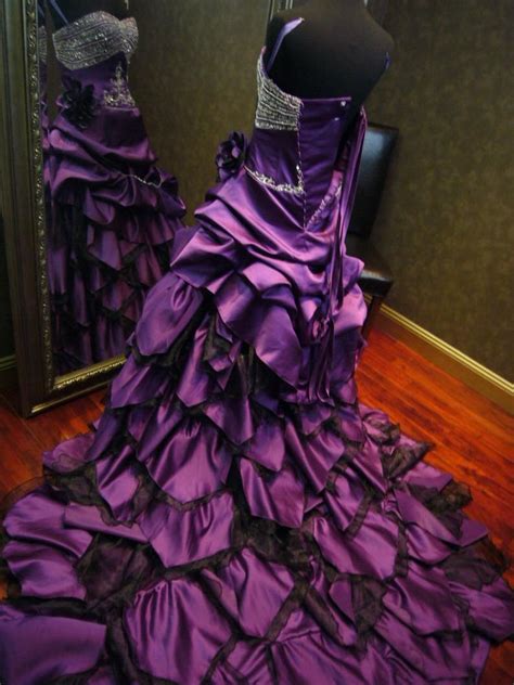 Purple Gothic Wedding Dress On Luulla