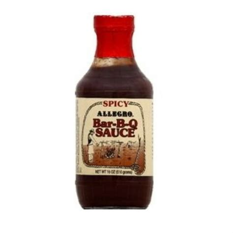 Allegro Spicy Bbq Sauce 18 Fl Oz Bottle